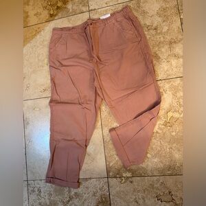 Sonoma Mauve Drawstring Jogger Pants